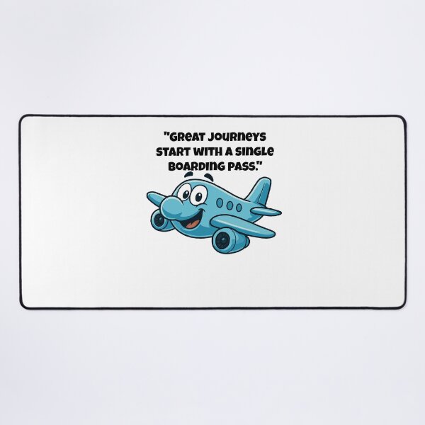 Item preview, Every Great Journey Starts in the Sky – Cartoon Plane Inspiration designed and sold by Latitude 1°N.