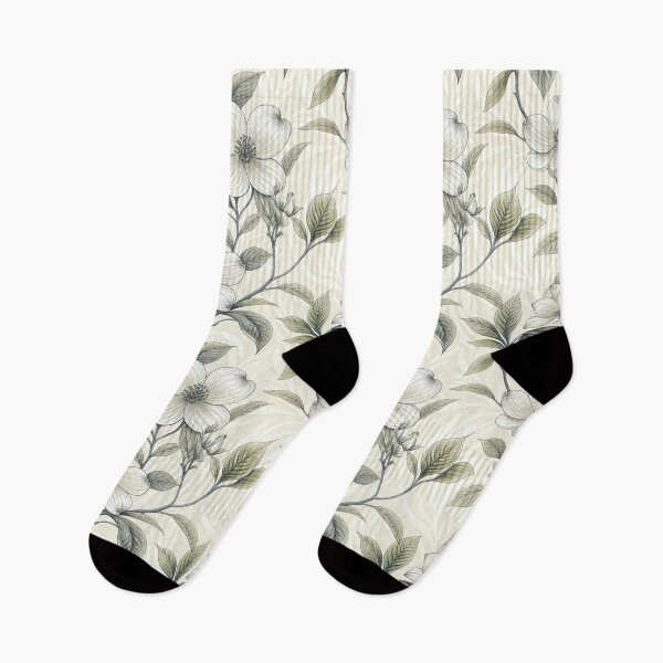 Item preview, Elegant Vintage Dogwood Botanical Seamless Pattern designed and sold by RGShirtWorks.