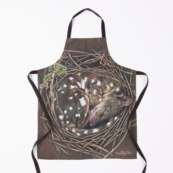 Item preview, Baby Tiger Quoll Curled up in a Nest designed and sold by DingbatDesigns.