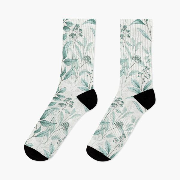 Item preview, Delicate Botanical Seamless Pattern with Green Leaves designed and sold by ML-Media.