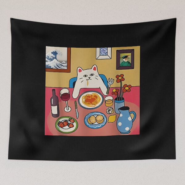 Item preview, More Spaghetti Less Upsetti Funny Cat Saying Quote More Spaghetti Less Upsetti  designed and sold by ArtShopScaly.