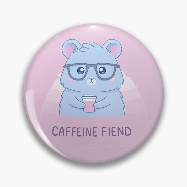 Item preview, Caffeine Fiend Hamster Sticker designed and sold by kacperartdesign.