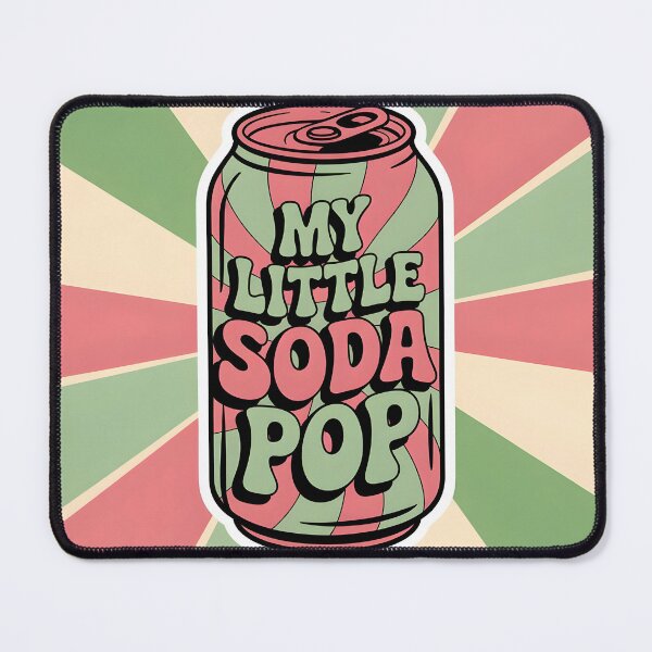 Item preview, My Little Soda Pop – Retro Soda Can pink-green Design designed and sold by EmeraldeaDesign.