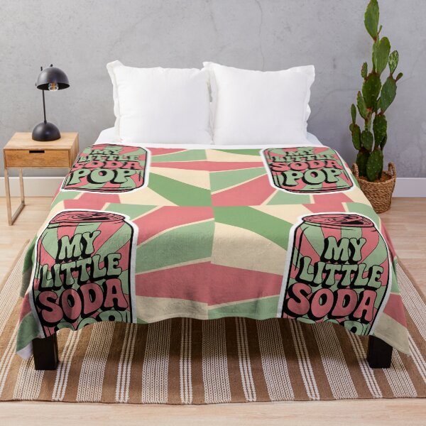 Item preview, My Little Soda Pop – Retro Soda Can  pink-green Design designed and sold by EmeraldeaDesign.
