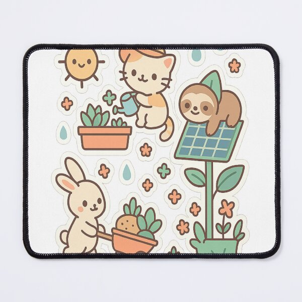 Item preview, Solarpunk Garden – Kawaii Eco‑Core Rooftop Paradise designed and sold by Trendiihub.