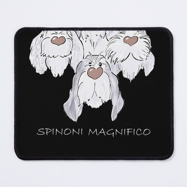 Item preview, Spinoni Magnifico Strike An Iconic Pose. White Text For Dark Backgrounds designed and sold by emaleeshant.