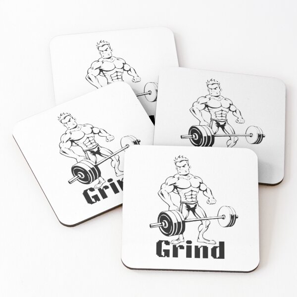 Item preview, Muscle Grind - Power and Strength T-Shirt Design designed and sold by CJShopZone.