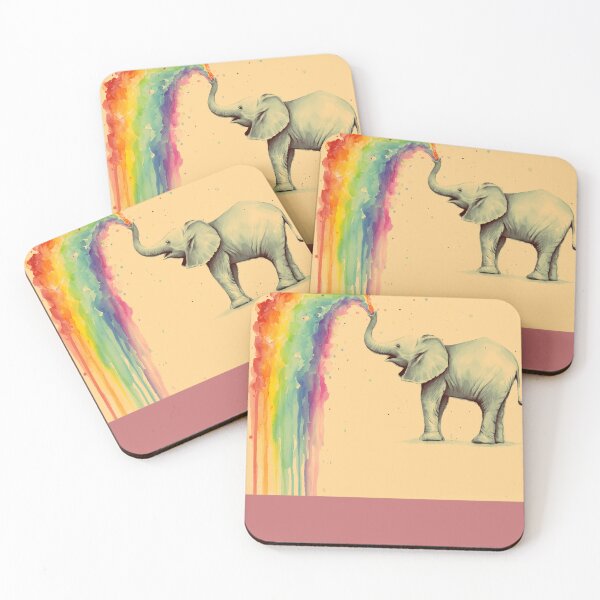 Item preview, Baby Elephant Spraying Rainbow designed and sold by KlausPeterhf.