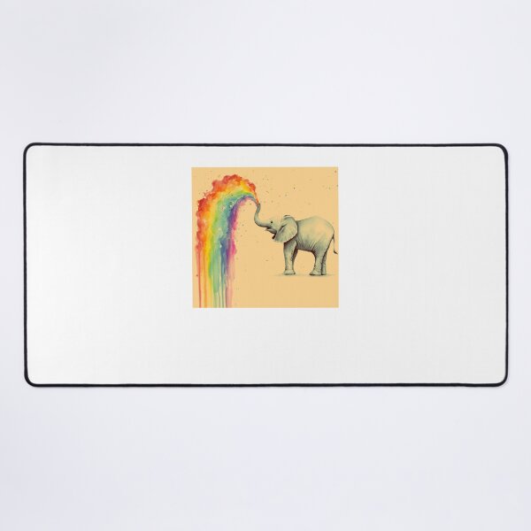 Item preview, Baby Elephant Spraying Rainbow designed and sold by KlausPeterhf.