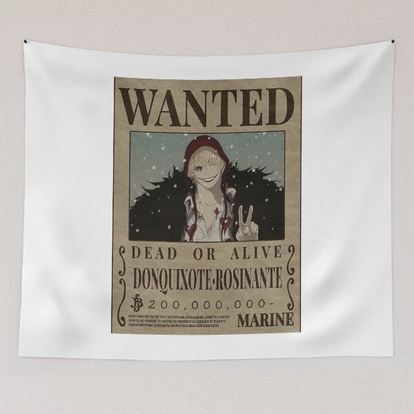 Item preview, Donquixote Rosinante Wanted One Piece Corazon Bounty Poster designed and sold by Danielylord.