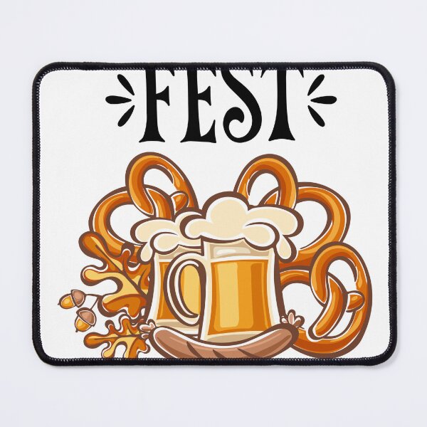 Item preview, Oktoberfest – Beer mug with pretzels illustration designed and sold by SmileVibes22.