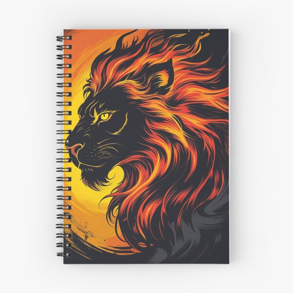 Item preview, Blazing Lion - Wildfire Animal Design designed and sold by faleisvolen22.