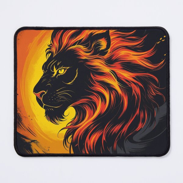 Item preview, Blazing Lion - Wildfire Animal Design designed and sold by faleisvolen22.