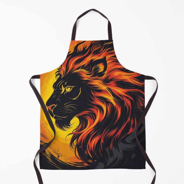 Item preview, Blazing Lion - Wildfire Animal Design designed and sold by faleisvolen22.