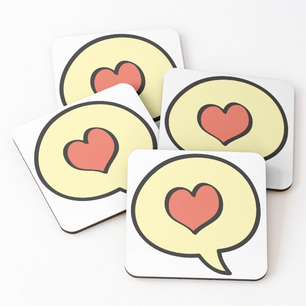 Item preview, Heart sign in speech bubble designed and sold by KasTanDesign.