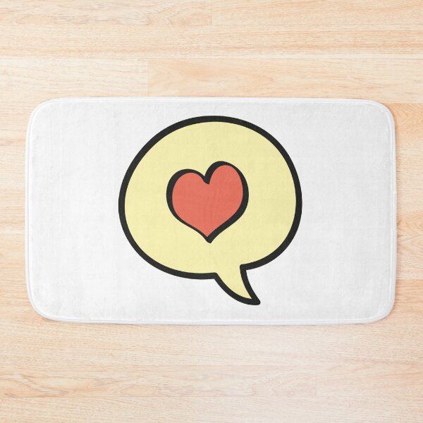 Item preview, Heart sign in speech bubble designed and sold by KasTanDesign.