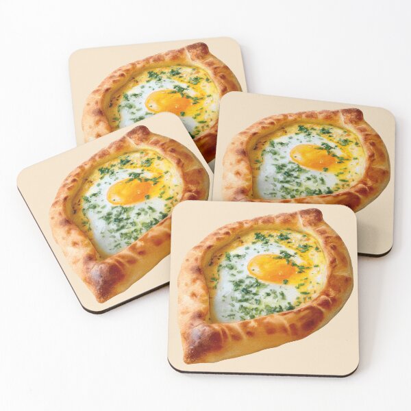 Item preview, Khachapuri Pastry with Cheese, Egg, and Herbs designed and sold by Violet Peonies.