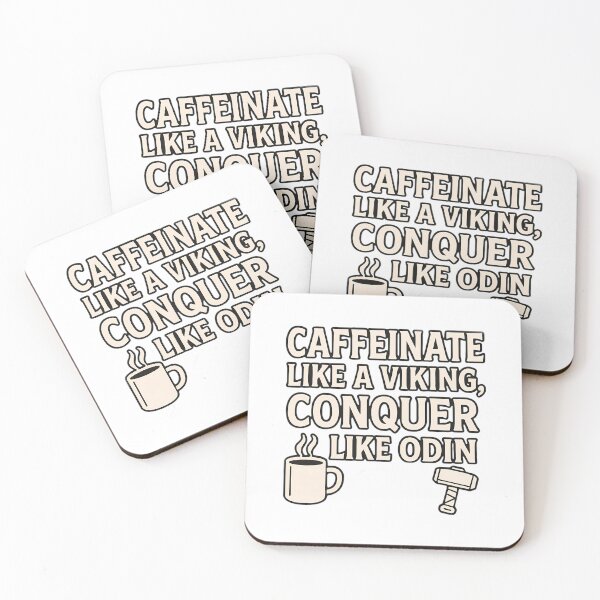 Item preview, Caffeinate Like a Viking, Conquer Like Odin designed and sold by NorseDrip.