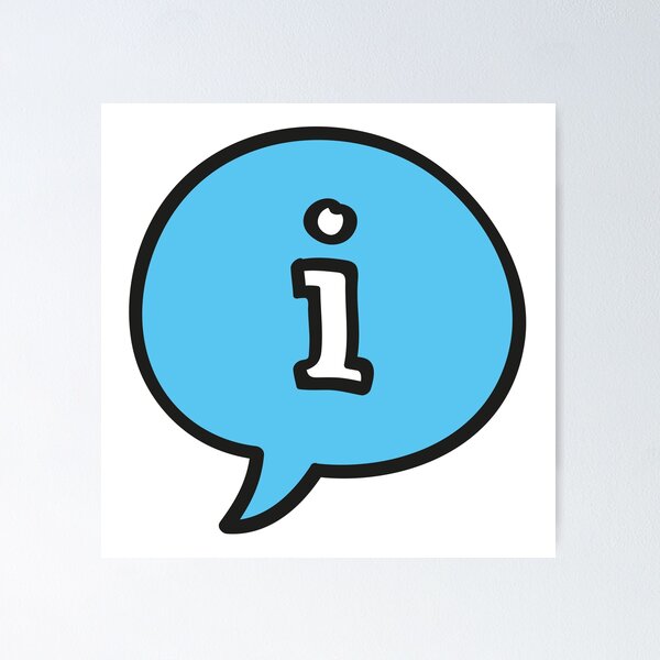 Item preview, Information sign in speech bubble designed and sold by KasTanDesign.