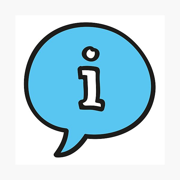 Item preview, Information sign in speech bubble designed and sold by KasTanDesign.