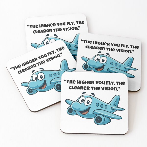 Item preview, Soaring High – Cartoon Plane with a Bold Message designed and sold by Latitude 1°N.