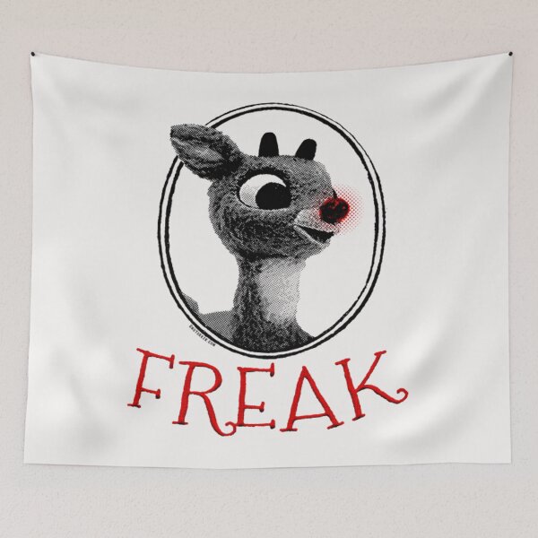 Item preview, FREAK Rudolph the Red Nosed Reindeer Christmas Parody designed and sold by MaureenHalvors.