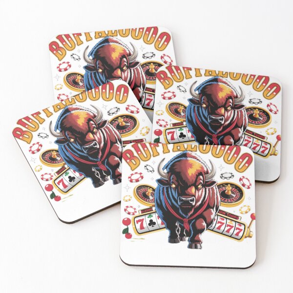 Item preview, Buffaloooo Casino Slots Graphic – Wild West Gambling Bison Design designed and sold by LenHiller.