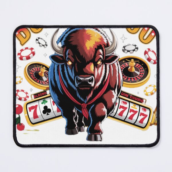 Item preview, Buffaloooo Casino Slots Graphic – Wild West Gambling Bison Design designed and sold by LenHiller.