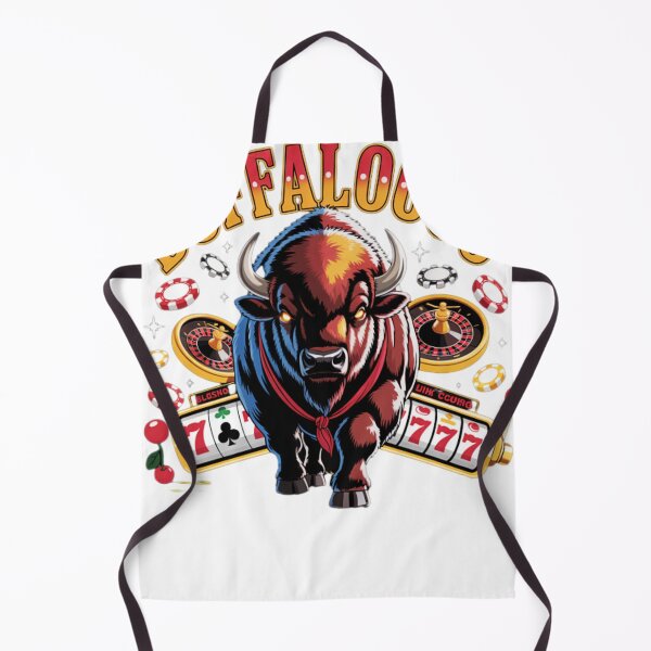 Item preview, Buffaloooo Casino Slots Graphic – Wild West Gambling Bison Design designed and sold by LenHiller.