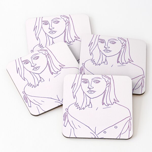 Item preview, Jenna Lines purple on pink  designed and sold by SJHorsfall.