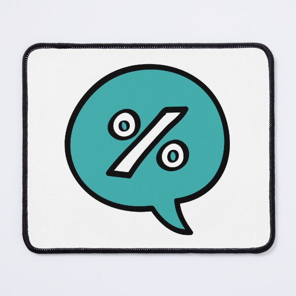 Item preview, Percentage sign in speech bubble designed and sold by KasTanDesign.