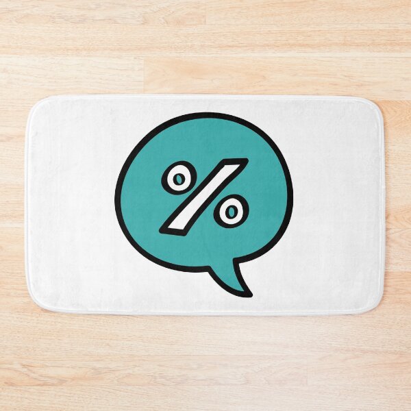 Item preview, Percentage sign in speech bubble designed and sold by KasTanDesign.