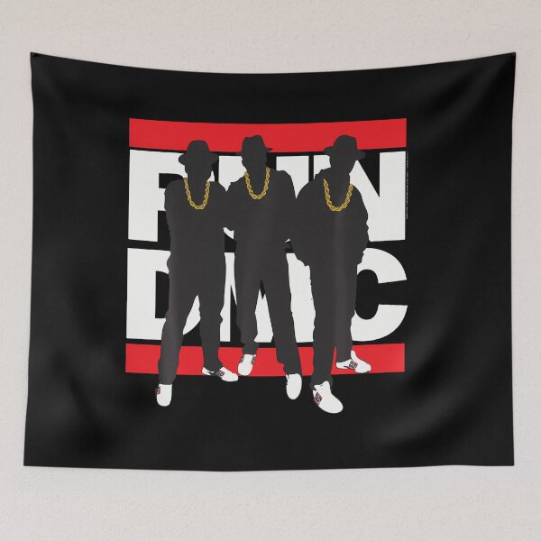 Aperçu de l'œuvre Groupe de silhouette officiel Run Dmc créée et vendue par PuniverseBots.