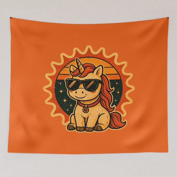 Item preview, Retro Cool Unicorn – Magical Style with Shades designed and sold by Adelberton.