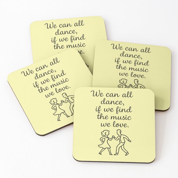 Item preview, Dance Quote – We Can All Dance Typography designed and sold by pixelandpine.