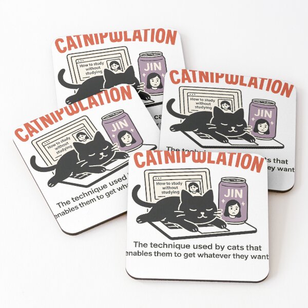 Item preview, Catnipulation Funny Cat Blocking Laptop designed and sold by LenHiller.