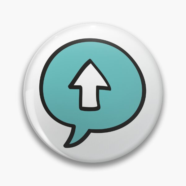 Item preview, Up arrow sign in speech bubble designed and sold by KasTanDesign.