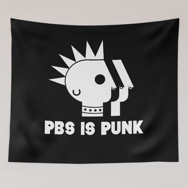 Item preview, PBS Is Punk Vintage Retro designed and sold by PugPuppyLife.