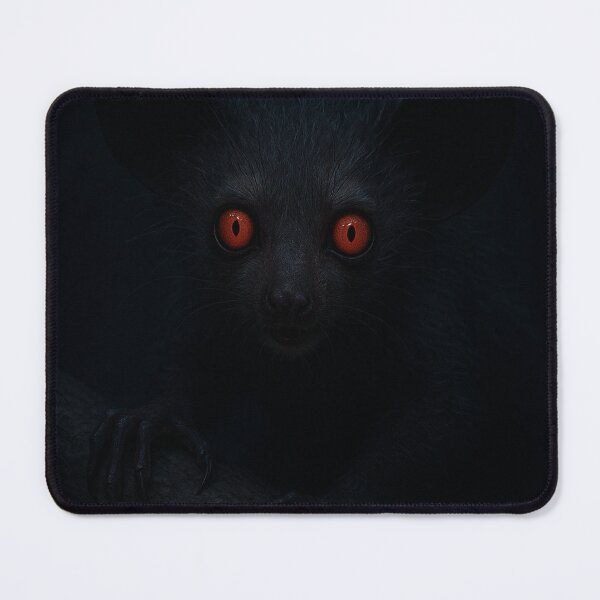 Item preview, Creepy Aye-Aye at Night – Horror-Inspired Nocturnal Lemur designed and sold by NocturnalNook.