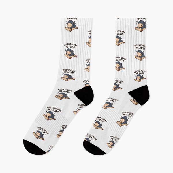 Item preview, Procrastination No Jutsu; Cute Kawaii Ninja Sleeping on Scroll Anime Pun  designed and sold by OsasChild.