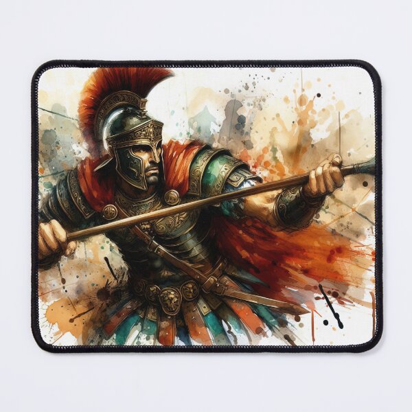 Item preview, Roman warrior in watercolor designed and sold by paulrommer.
