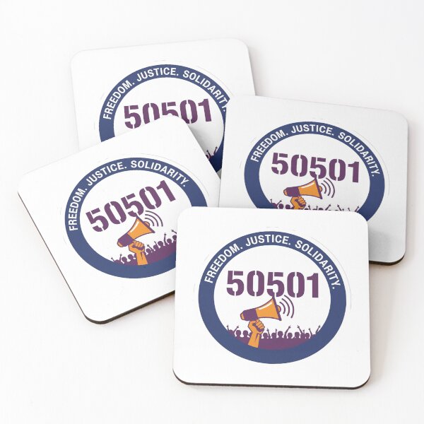 Item preview, Freedom. Justice. Solidarity. 50501. designed and sold by Owcomm.