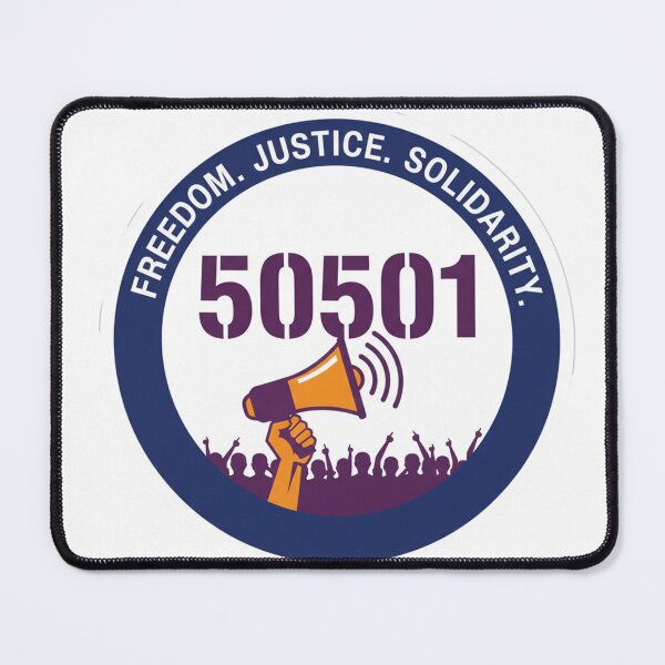 Item preview, Freedom. Justice. Solidarity. 50501. designed and sold by Owcomm.