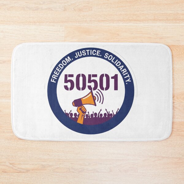 Item preview, Freedom. Justice. Solidarity. 50501. designed and sold by Owcomm.