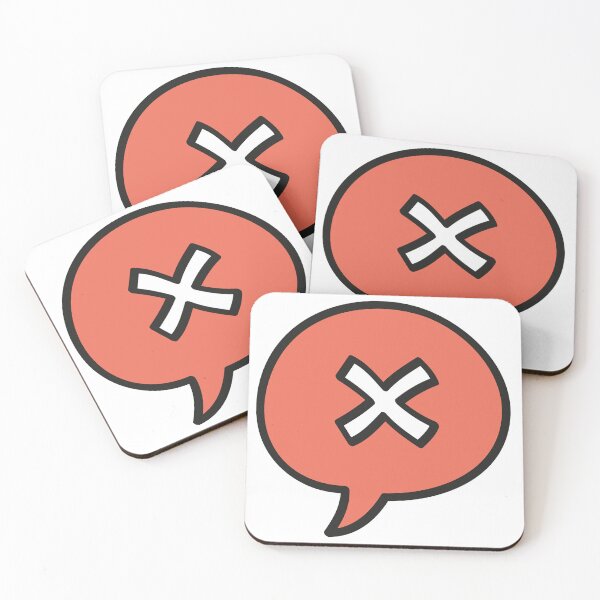 Item preview, Wrong mark sign in speech bubble designed and sold by KasTanDesign.