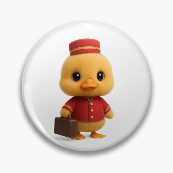 Item preview, Cute Duck Hotel Bellhop Porter Concierge | Kawaii Cottagecore  Art designed and sold by Moons Studio.