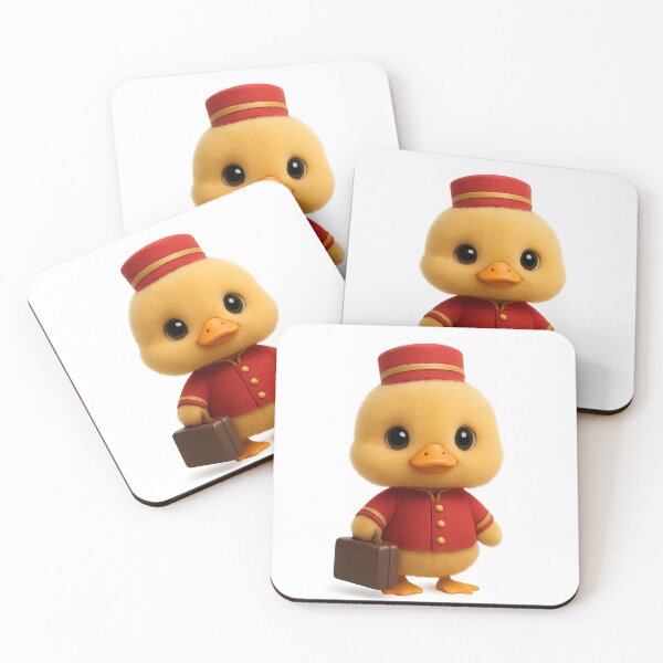 Item preview, Cute Duck Hotel Bellhop Porter Concierge | Kawaii Cottagecore  Art designed and sold by Moons Studio.
