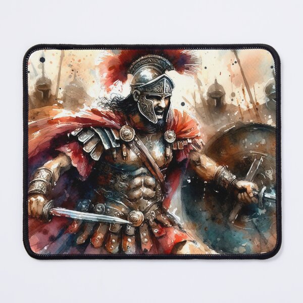 Item preview, Roman warrior in watercolor designed and sold by paulrommer.