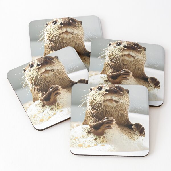 Item preview, Otter Taking a Bath, Cute Bathroom Decor designed and sold by CheekyAnimalz.