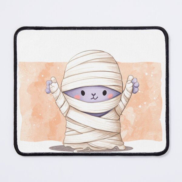 Item preview, Cute Cartoon Mummy Character Wrapped in Cloth with Pastel Background designed and sold by KanDa-Shop.